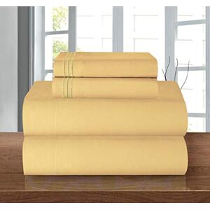 Elegant Comfort Luxury Soft 1500 Premier Egyptian 4-Piece Premium Hotel Quality Wrinkle Resistant Coziest Bedding Set, All Around Elastic Fitted Sheet, Deep Pocket, Twin/Twin XL, Camel/Gold Elegant Comfort Luxury Soft 1500 Premier Egyptian 4-Piece Premium Hotel Quality Wrinkle Resistant Coziest Bedding Set, All Around Elastic Fitted Sheet, Deep Pocket, Twin/Twin XL, Camel/Gold