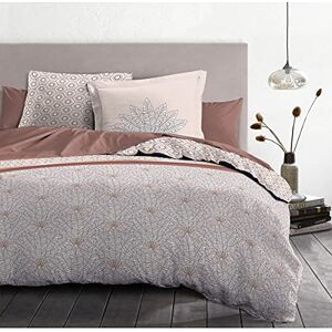 HOME LINGE PASSION 3-Piece Bedding Set 240 x 260 cm 100% Cotton 57 Thread Count, Beige & Terracotta Red, 240x260cm HOME LINGE PASSION 3-Piece Bedding Set 240 x 260 cm 100% Cotton 57 Thread Count, Beige & Terracotta Red, 240x260cm