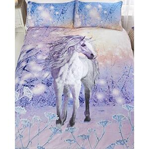 Rapport Home Rapport Magical Unicorn Quilt Duvet Cover Bed Set, Polycotton, Purple, Double Rapport Home Rapport Magical Unicorn Quilt Duvet Cover Bed Set, Polycotton, Purple, Double