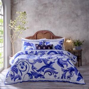 Paoletti Azzurro Cotton Duvet Set - Blue - Double - Duvet Set Paoletti Azzurro Cotton Duvet Set - Blue - Double - Duvet Set