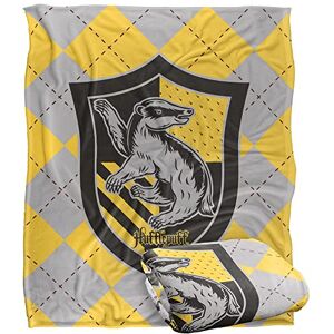 LOGOVISION HARRY POTTER Hufflepuff Plaid Sigil Officially Licensed Silky Touch Super Soft Throw Blanket 152 x 127 cm LOGOVISION HARRY POTTER Hufflepuff Plaid Sigil Officially Licensed Silky Touch Super Soft Throw Blanket 152 x 127 cm