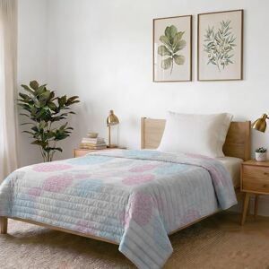 Italian Bed Linen Fantasy Microfibre Summer Quilt, Single 170 x 270 cm, Molecules Italian Bed Linen Fantasy Microfibre Summer Quilt, Single 170 x 270 cm, Molecules