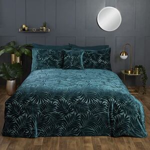Rapport Home Paloma Velvet Duvet Set (Single, Emerald) Rapport Home Paloma Velvet Duvet Set (Single, Emerald)