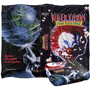 LOGOVISION Killer Klowns from Outer Space Clown Blanket, 152 x 127 cm VHS Silky Touch Super Soft Throw Blanket LOGOVISION Killer Klowns from Outer Space Clown Blanket, 152 x 127 cm VHS Silky Touch Super Soft Throw Blanket