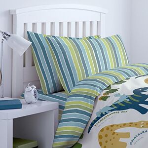 Catherine Lansfield Dino Duvet Cover Set 160 x 220 + 50 x 110 cm + Fitted Sheet White 90 x 200 cm Catherine Lansfield Dino Duvet Cover Set 160 x 220 + 50 x 110 cm + Fitted Sheet White 90 x 200 cm