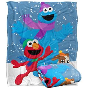 LOGOVISION Sesame Street Furry Friends Forever Elmo Cookie Monster Snow Run Kids Silky Touch Blanket, 152 x 127 cm LOGOVISION Sesame Street Furry Friends Forever Elmo Cookie Monster Snow Run Kids Silky Touch Blanket, 152 x 127 cm