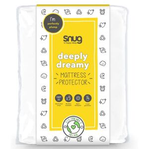 Snug is happy sleep Snug Deeply Dreamy Mattress Protector Super Soft Quilted Mattress Pad Cover with 25cm Extra Deep Fitted Skirt Machine Washable and Hypoallergenic Double 190 x 135cm, White Snug is happy sleep Snug Deeply Dreamy Mattress Protector Super Soft Quilted Mattress Pad Cover with 25cm Extra Deep Fitted Skirt Machine Washable and Hypoallergenic Double 190 x 135cm, White
