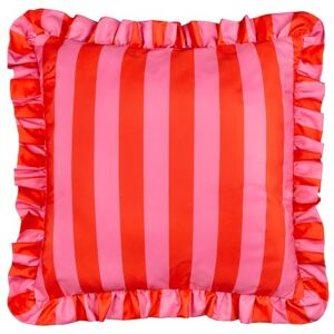 furn. Palm Royale Stripe Polyester Filled Cushion – Water Resistant Bold Striped Ruffle Trim Outdoor Decorative Pillow (Pink/Red – 50x50cm) furn. Palm Royale Stripe Polyester Filled Cushion – Water Resistant Bold Striped Ruffle Trim Outdoor Decorative Pillow (Pink/Red – 50x50cm)