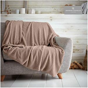 GC GAVENO CAVAILIA Waffle Popcorn Throw King (200x240 cm) Soft Honeycomb Sofa Bed Blanket Lightweight Fluffy Easy Care Bedspread, Cosy & Warm, Oyster GC GAVENO CAVAILIA Waffle Popcorn Throw King (200x240 cm) Soft Honeycomb Sofa Bed Blanket Lightweight Fluffy Easy Care Bedspread, Cosy & Warm, Oyster