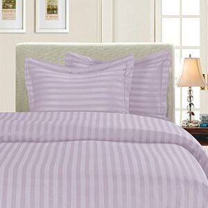 Elegant Comfort Best, Softest, Coziest 3-Piece Duvet Cover Sets! 1500 Premier Hotel Quality Luxurious Wrinkle Resistant 3-Piece Damask Stripe Duvet Cover Set, Full/Queen, Lavender/Lilac Elegant Comfort Best, Softest, Coziest 3-Piece Duvet Cover Sets! 1500 Premier Hotel Quality Luxurious Wrinkle Resistant 3-Piece Damask Stripe Duvet Cover Set, Full/Queen, Lavender/Lilac