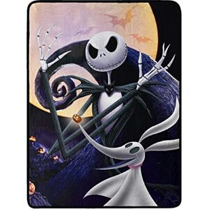 Northwest Nightmare Before Christmas Micro Raschel Throw Blanket, 46" x 60", Full Moon Madness Northwest Nightmare Before Christmas Micro Raschel Throw Blanket, 46" x 60", Full Moon Madness