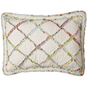 Laura Ashley 100% Cotton, Ultra-Soft Standard Sham with Envelope Closure, Pre-Washed for Extra Comfort, Cream Laura Ashley 100% Cotton, Ultra-Soft Standard Sham with Envelope Closure, Pre-Washed for Extra Comfort, Cream