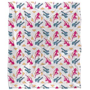DC Comics Wonder Woman Bright Pattern Silky Touch Super Soft Throw Blanket 152 X 127 cm, White DC Comics Wonder Woman Bright Pattern Silky Touch Super Soft Throw Blanket 152 X 127 cm, White