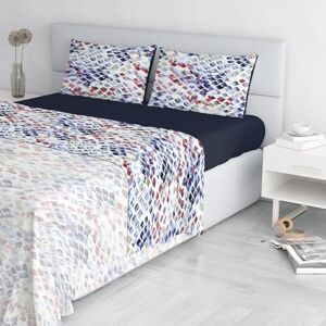 Italian Bed Linen Fashion Microfibre Bedding Set, Made in Italy, Lena, Double Italian Bed Linen Fashion Microfibre Bedding Set, Made in Italy, Lena, Double
