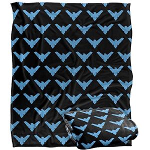 LOGOVISION BATMAN Nightwing Logo Pattern Officially Licensed Silky Touch Super Soft Throw Blanket 152 x 127 cm LOGOVISION BATMAN Nightwing Logo Pattern Officially Licensed Silky Touch Super Soft Throw Blanket 152 x 127 cm