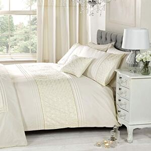 Rapport Home Cream Double Duvet Cover Bedding Bed Set Floral Emdroidered, Beige Rapport Home Cream Double Duvet Cover Bedding Bed Set Floral Emdroidered, Beige