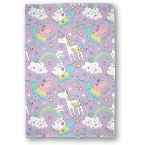 Peppa Pig Licensed Fleece Blanket - Purple Lilac - Bedtime Cozy Peppa Pig Licensed Fleece Blanket - Purple Lilac - Bedtime Cozy