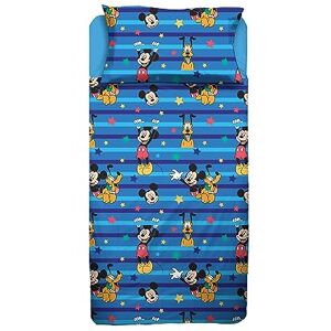 hermet Mickey Mouse, King Size Bed Sheet, Bed Set, Top Sheet, Fitted Sheet, Pillowcase, Blue, Disney, 100% Cotton, Official Product hermet Mickey Mouse, King Size Bed Sheet, Bed Set, Top Sheet, Fitted Sheet, Pillowcase, Blue, Disney, 100% Cotton, Official Product