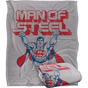 LOGOVISION SUPERMAN Steel Retro Officially Licensed Silky Touch Super Soft Throw Blanket 152 x 127 cm LOGOVISION SUPERMAN Steel Retro Officially Licensed Silky Touch Super Soft Throw Blanket 152 x 127 cm
