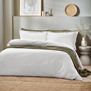 The Linen Yard Waffle Texture Cotton Duvet Cover Set The Linen Yard Waffle Texture Cotton Duvet Cover Set