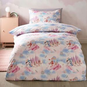 Catherine Lansfield Candy Unicorn So Soft Reversible Single Duvet Cover Set with Pillowcase Pink Catherine Lansfield Candy Unicorn So Soft Reversible Single Duvet Cover Set with Pillowcase Pink