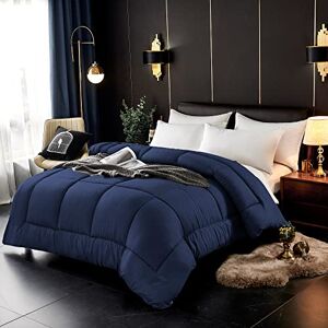 ComfyWell Single Duvet – Plain Quilt Comforter Bedspreads, Coverlets & Sets, 1 Pillowcases Warm and Anti Allergy All Season Coverless Duvet, Throws For Bed. (Single (135x200cm), Navy Blue) ComfyWell Single Duvet – Plain Quilt Comforter Bedspreads, Coverlets & Sets, 1 Pillowcases Warm and Anti Allergy All Season Coverless Duvet, Throws For Bed. (Single (135x200cm), Navy Blue)