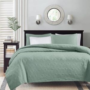 Madison Park Anti-Microbial, Cotton Filled Lightweight Coverlet Bedspread Bedding, Shams, Microfiber, Seafoam, King/Lime King Madison Park Anti-Microbial, Cotton Filled Lightweight Coverlet Bedspread Bedding, Shams, Microfiber, Seafoam, King/Lime King