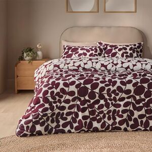 Silentnight Coverless Leaf Print Duvet & Pillowcase Set Supersoft Stylish 10.5 Tog Bed Quilt Two Reversible Designs All Year Round Comfort No Cover Needed, Berry, Double Silentnight Coverless Leaf Print Duvet & Pillowcase Set Supersoft Stylish 10.5 Tog Bed Quilt Two Reversible Designs All Year Round Comfort No Cover Needed, Berry, Double