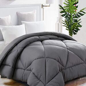 TEKAMON All Season King Comforter Soft Quilted Down Alternative Duvet Insert with Corner Tabs,Machine Washable Reversible Hotel Collection,Winter Warm,Charcoal Grey,90 x 102 inches TEKAMON All Season King Comforter Soft Quilted Down Alternative Duvet Insert with Corner Tabs,Machine Washable Reversible Hotel Collection,Winter Warm,Charcoal Grey,90 x 102 inches