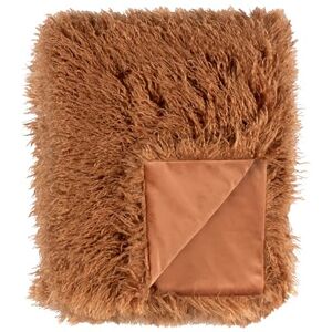 Furn. Rowan Throw – Soft Faux Fur Mongolian Style Decorative Blanket with Velvet Reverse - Blanket Furn. Rowan Throw – Soft Faux Fur Mongolian Style Decorative Blanket with Velvet Reverse - Blanket