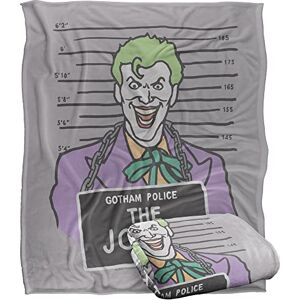 LOGOVISION BATMAN Blanket, 152 x 127 cm The Joker Mugshot Silky Touch Super Soft Throw Blanket LOGOVISION BATMAN Blanket, 152 x 127 cm The Joker Mugshot Silky Touch Super Soft Throw Blanket