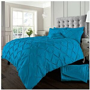 GC GAVENO CAVAILIA Pintuck Duvet Cover Sets, Pinch Pleat Bedding Quilt Covers, Polycotton Bed Covers Breathable Double Bed Set With Pillowcases Deep Teal GC GAVENO CAVAILIA Pintuck Duvet Cover Sets, Pinch Pleat Bedding Quilt Covers, Polycotton Bed Covers Breathable Double Bed Set With Pillowcases Deep Teal