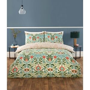 Rapport Home Heritage Floral Microfibre Reversible King Bedding Set Duvet Cover Multi Rapport Home Heritage Floral Microfibre Reversible King Bedding Set Duvet Cover Multi