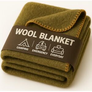 Jmr Usa Inc. JMR Olive Green 66X90 Military Wool Blanket for Emergency,Camping & Everyday Use Jmr Usa Inc. JMR Olive Green 66X90 Military Wool Blanket for Emergency,Camping & Everyday Use