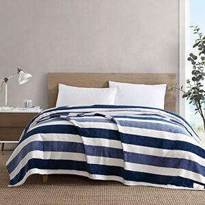 Nautica - Queen Blanket, Ultra Soft & Cozy Plush Home Décor, All Season Bedding (Awning Stripe Navy, Queen) Nautica - Queen Blanket, Ultra Soft & Cozy Plush Home Décor, All Season Bedding (Awning Stripe Navy, Queen)