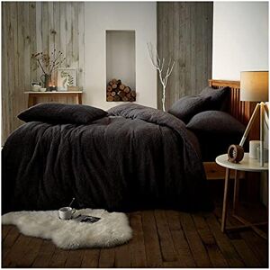 GC GAVENO CAVAILIA Teddy Fleece Luxurious Duvet Cover Sets Super Soft Warm and Cosy Bedding Sets (Black, Double Duvet Set), 543862 GC GAVENO CAVAILIA Teddy Fleece Luxurious Duvet Cover Sets Super Soft Warm and Cosy Bedding Sets (Black, Double Duvet Set), 543862