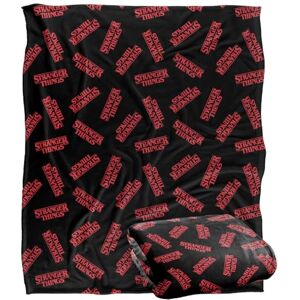 Stranger Things LOGO PATTERN Silky Touch Super Soft Throw Blanket 152 x 127 cm Stranger Things LOGO PATTERN Silky Touch Super Soft Throw Blanket 152 x 127 cm