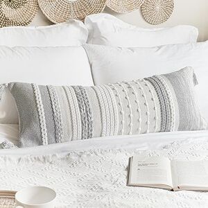 BlissBlush Gray Decorative Lumbar Pillow Cover - Bed, Sofa, Accent BlissBlush Gray Decorative Lumbar Pillow Cover - Bed, Sofa, Accent