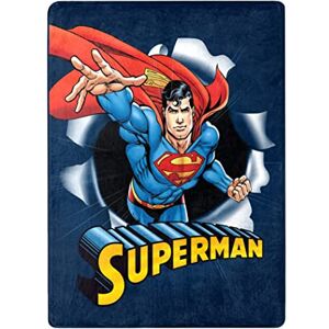 Northwest DC Silk Touch Throw Blanket, Polyester, Superman Hero Burst, 46" x, 60 Northwest DC Silk Touch Throw Blanket, Polyester, Superman Hero Burst, 46" x, 60