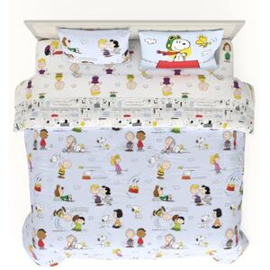 Franco Collectibles Peanuts Multi Character Bedding 7 Piece Super Soft Comforter and Sheet Set with Sham, King, (100% Official Licensed Product) Franco Collectibles Peanuts Multi Character Bedding 7 Piece Super Soft Comforter and Sheet Set with Sham, King, (100% Official Licensed Product)