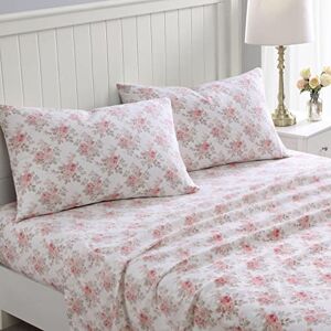Laura Ashley - Twin Sheet Set - Cotton Flannel Bedding - Soft & Cozy Laura Ashley - Twin Sheet Set - Cotton Flannel Bedding - Soft & Cozy