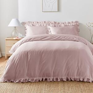 Appletree Ruffle Duvet Cover Set – Super King (260 x 220cm) – Lavender Purple – 100% Cotton – Frilly Bedding with 2 Pillowcases – Lilac Bedroom Set Appletree Ruffle Duvet Cover Set – Super King (260 x 220cm) – Lavender Purple – 100% Cotton – Frilly Bedding with 2 Pillowcases – Lilac Bedroom Set