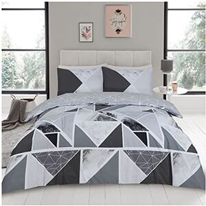 GC GAVENO CAVAILIA Easy Care Printed Bedding Sets King Size, Poly Cotton Duvet Cover, Reversible Bed Covers, Charcoal/Grey 686774 GC GAVENO CAVAILIA Easy Care Printed Bedding Sets King Size, Poly Cotton Duvet Cover, Reversible Bed Covers, Charcoal/Grey 686774