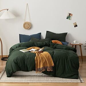 AMWAN Dark Green Duvet Cover 100% Jersey Knit Cotton Duvet Cover Queen Olive Green Comforter Cover Luxury Soft T Shirt Cotton Bedding Set Simple Style Solid Green Bedding Quilt Cover with 2 Pillowcases AMWAN Dark Green Duvet Cover 100% Jersey Knit Cotton Duvet Cover Queen Olive Green Comforter Cover Luxury Soft T Shirt Cotton Bedding Set Simple Style Solid Green Bedding Quilt Cover with 2 Pillowcases
