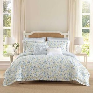 Laura Ashley Comforter - Reversible Cotton Bedding King Laura Ashley Comforter - Reversible Cotton Bedding King