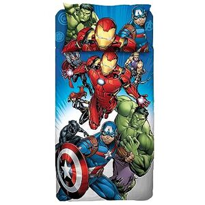 hermet Avengers, Single Bed Sheet, Bed Set, Top Sheet, Fitted Sheet, Pillowcase, Blue, Marvel, Disney, 100% Cotton, Official Product hermet Avengers, Single Bed Sheet, Bed Set, Top Sheet, Fitted Sheet, Pillowcase, Blue, Marvel, Disney, 100% Cotton, Official Product