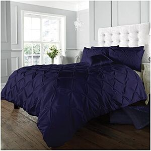 GC GAVENO CAVAILIA Pintuck Duvet Cover Double- Geometric Pinch Pleated Quilt Cover Set- Polycotton Diamond Bedding & Linen- Navy GC GAVENO CAVAILIA Pintuck Duvet Cover Double- Geometric Pinch Pleated Quilt Cover Set- Polycotton Diamond Bedding & Linen- Navy