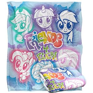 LOGOVISION My Little Pony Friends 4 Ever Silky Touch Super Soft Throw Blanket 152 X 127 cm, White LOGOVISION My Little Pony Friends 4 Ever Silky Touch Super Soft Throw Blanket 152 X 127 cm, White