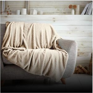 GC GAVENO CAVAILIA Waffle Popcorn King Throw – Soft Honeycomb Textured Blanket for Sofa and Bed Lightweight, Fluffy and Easy Care Bedspread Cosy, Warm Throw for All Seasons, Cream, 200x240 cm GC GAVENO CAVAILIA Waffle Popcorn King Throw – Soft Honeycomb Textured Blanket for Sofa and Bed Lightweight, Fluffy and Easy Care Bedspread Cosy, Warm Throw for All Seasons, Cream, 200x240 cm