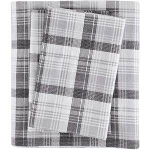Woolrich John Rich & Bros. Woolrich Cotton Sheet Set Cottage Charms Print, 100% Cotton Flannel Sheets Warm & Fuzzy Bedding Set Cal King Size Sheets, Fitted Pocket Fits Up to 14" Mattress, Cal King Grey Plaid, 4 Piece Woolrich John Rich & Bros. Woolrich Cotton Sheet Set Cottage Charms Print, 100% Cotton Flannel Sheets Warm & Fuzzy Bedding Set Cal King Size Sheets, Fitted Pocket Fits Up to 14" Mattress, Cal King Grey Plaid, 4 Piece